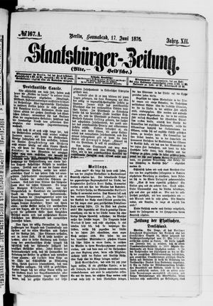 Staatsbürger-Zeitung vom 17.06.1876