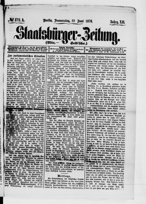 Staatsbürger-Zeitung vom 22.06.1876