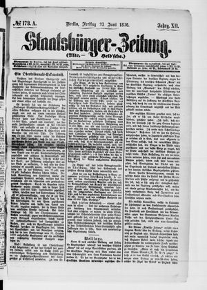 Staatsbürger-Zeitung vom 23.06.1876