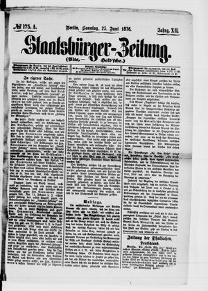 Staatsbürger-Zeitung on Jun 25, 1876