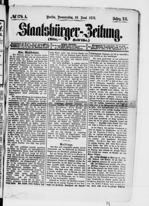 Staatsbürger-Zeitung on Jun 29, 1876