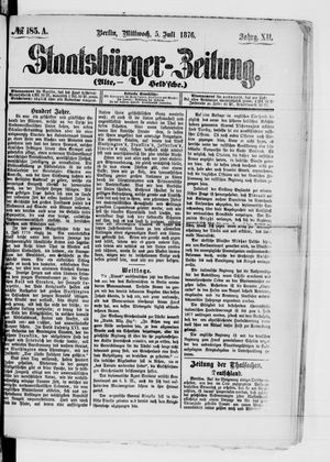 Staatsbürger-Zeitung vom 05.07.1876