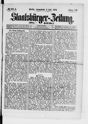 Staatsbürger-Zeitung vom 08.07.1876