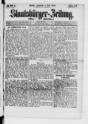 Staatsbürger-Zeitung vom 09.07.1876