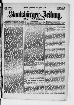 Staatsbürger-Zeitung on Jul 10, 1876