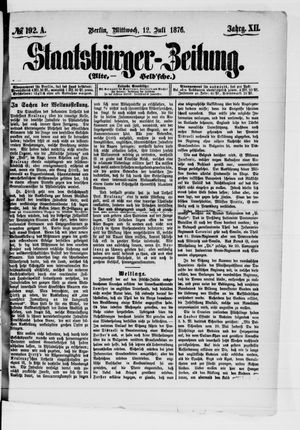 Staatsbürger-Zeitung vom 12.07.1876