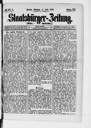 Staatsbürger-Zeitung on Jul 17, 1876
