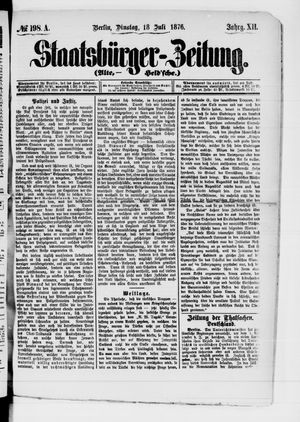Staatsbürger-Zeitung on Jul 18, 1876