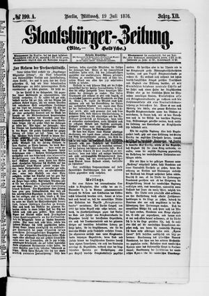 Staatsbürger-Zeitung on Jul 19, 1876
