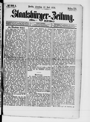 Staatsbürger-Zeitung on Jul 23, 1876