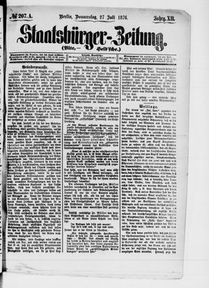 Staatsbürger-Zeitung vom 27.07.1876