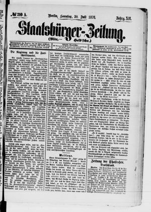 Staatsbürger-Zeitung vom 30.07.1876