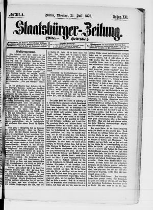 Staatsbürger-Zeitung on Jul 31, 1876