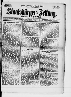 Staatsbürger-Zeitung vom 01.08.1876
