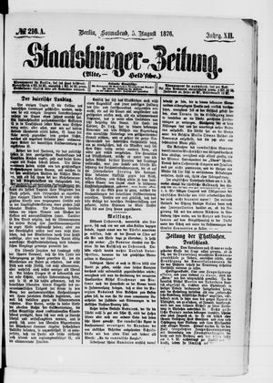 Staatsbürger-Zeitung vom 05.08.1876