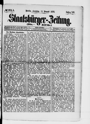 Staatsbürger-Zeitung vom 13.08.1876