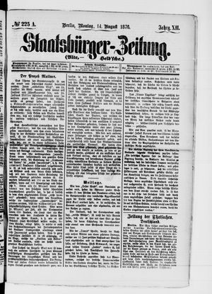 Staatsbürger-Zeitung vom 14.08.1876