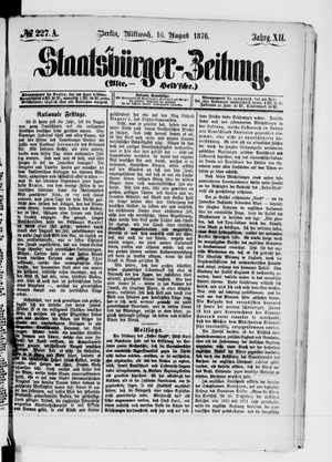 Staatsbürger-Zeitung vom 16.08.1876