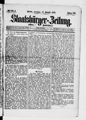 Staatsbürger-Zeitung vom 20.08.1876