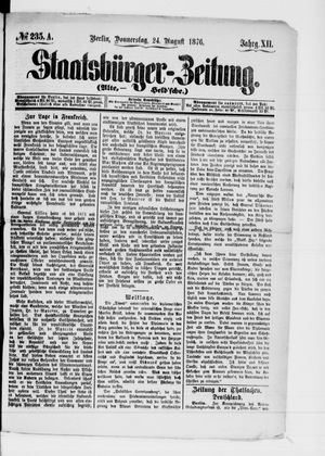 Staatsbürger-Zeitung on Aug 24, 1876