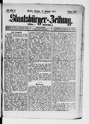 Staatsbürger-Zeitung vom 25.08.1876