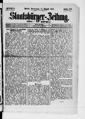 Staatsbürger-Zeitung vom 31.08.1876