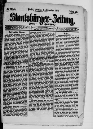 Staatsbürger-Zeitung vom 01.09.1876