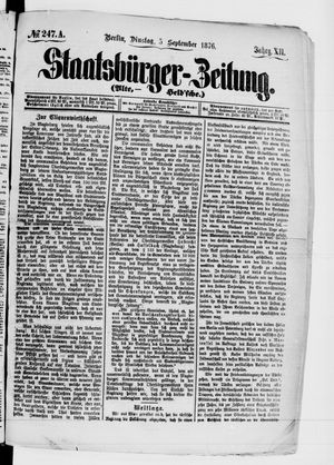 Staatsbürger-Zeitung on Sep 5, 1876