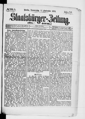 Staatsbürger-Zeitung on Sep 14, 1876