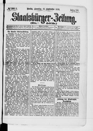 Staatsbürger-Zeitung vom 24.09.1876