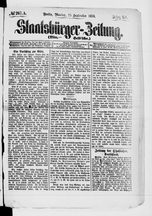 Staatsbürger-Zeitung vom 25.09.1876