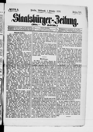 Staatsbürger-Zeitung on Oct 4, 1876