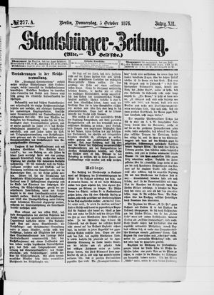 Staatsbürger-Zeitung on Oct 5, 1876