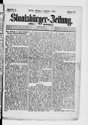 Staatsbürger-Zeitung on Oct 6, 1876