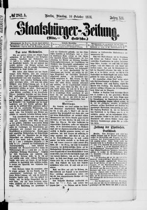 Staatsbürger-Zeitung vom 10.10.1876