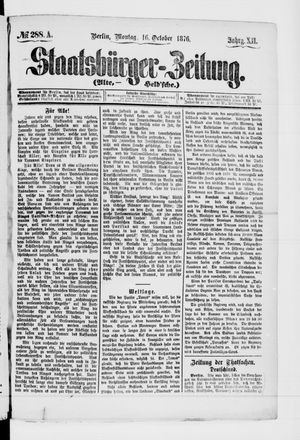 Staatsbürger-Zeitung on Oct 16, 1876