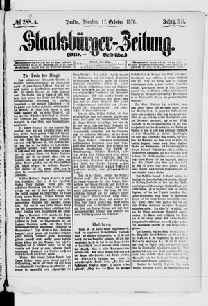 Staatsbürger-Zeitung vom 17.10.1876
