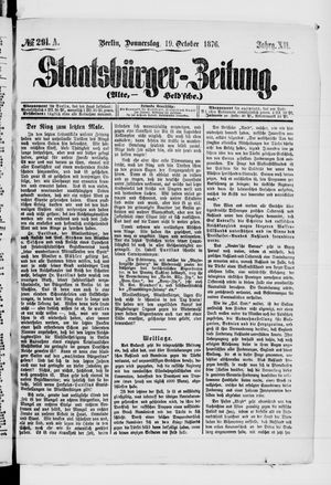 Staatsbürger-Zeitung on Oct 19, 1876