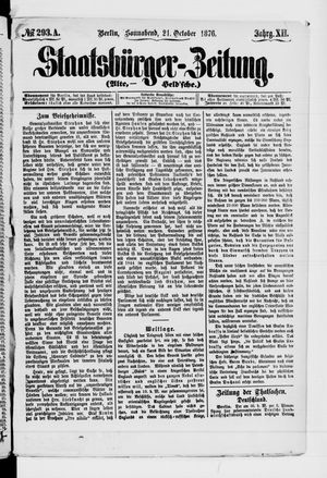 Staatsbürger-Zeitung on Oct 21, 1876