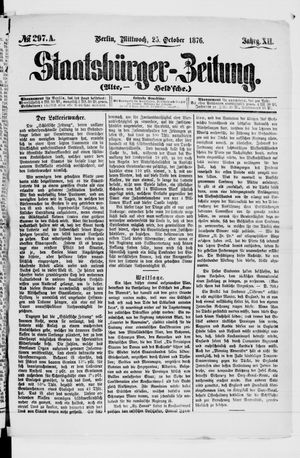 Staatsbürger-Zeitung on Oct 25, 1876