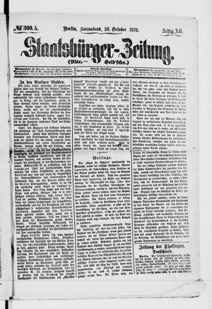 Staatsbürger-Zeitung vom 28.10.1876