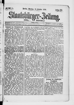 Staatsbürger-Zeitung vom 30.10.1876