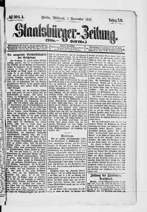 Staatsbürger-Zeitung on Nov 1, 1876