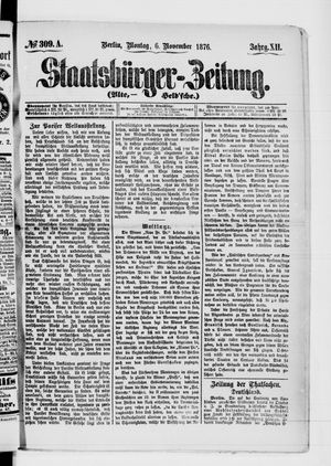 Staatsbürger-Zeitung vom 06.11.1876