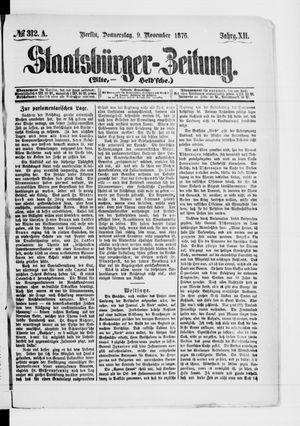 Staatsbürger-Zeitung on Nov 9, 1876
