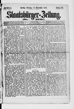 Staatsbürger-Zeitung on Nov 21, 1876