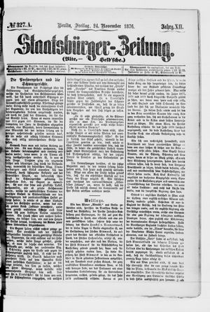 Staatsbürger-Zeitung vom 24.11.1876