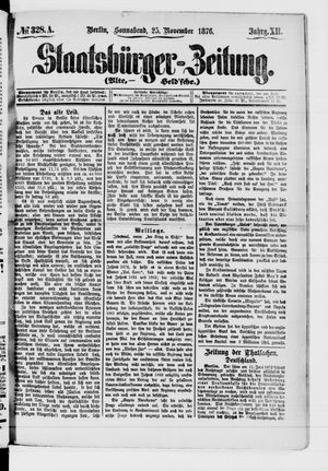 Staatsbürger-Zeitung on Nov 25, 1876