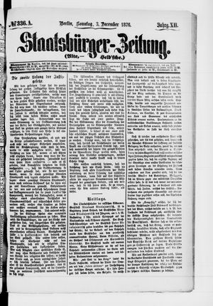 Staatsbürger-Zeitung on Dec 3, 1876