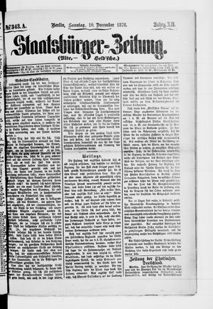 Staatsbürger-Zeitung vom 10.12.1876